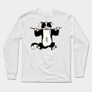 Cat Gym Simple T-Shirt Long Sleeve T-Shirt